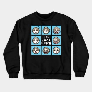 THE LAZY BUNCH Funny Sloths Crewneck Sweatshirt